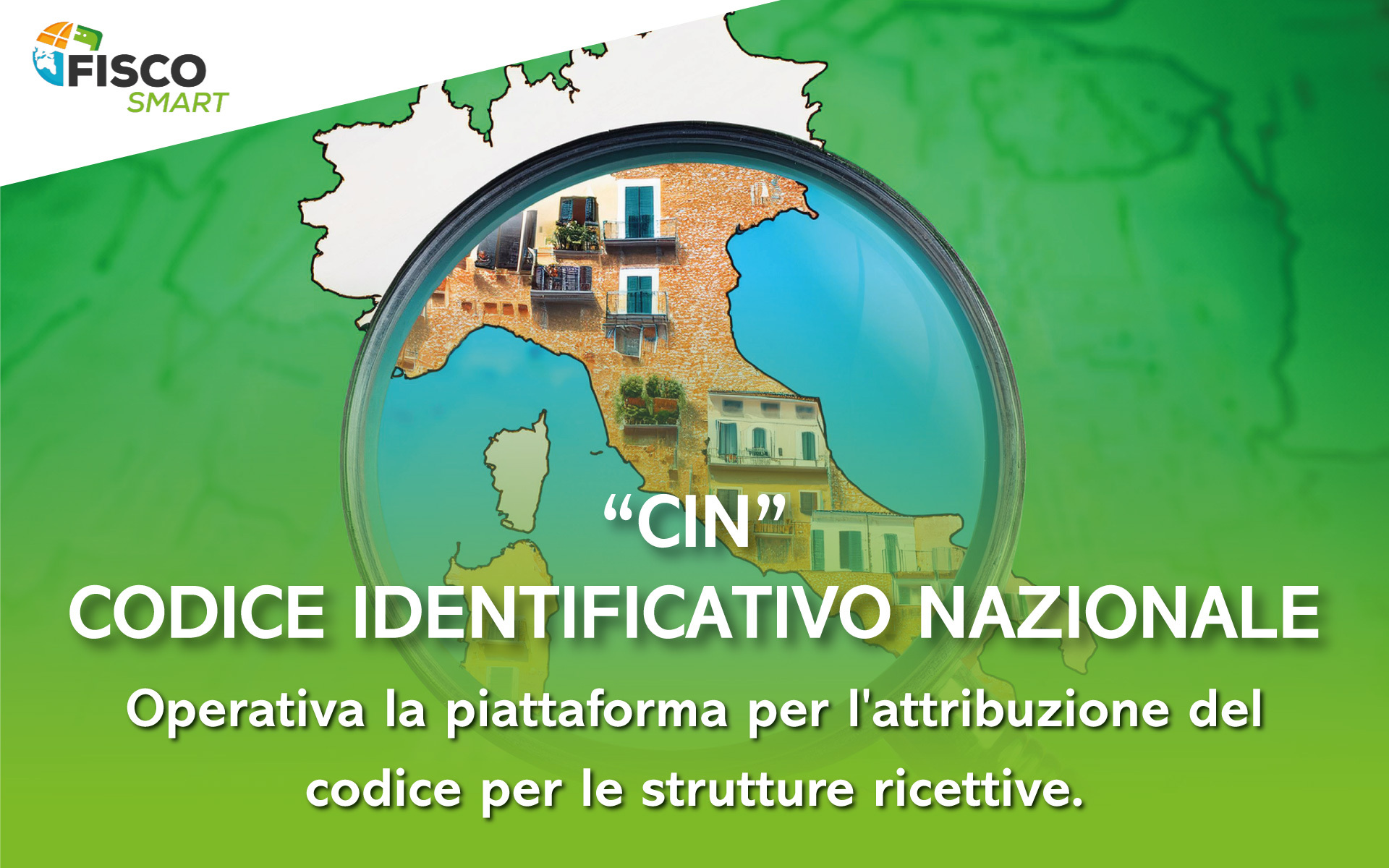 CIN (CODICE IDENTIFICATIVO NAZIONALE) – Operativa la piattaforma per l’attribuzione del codice per le strutture ricettive.